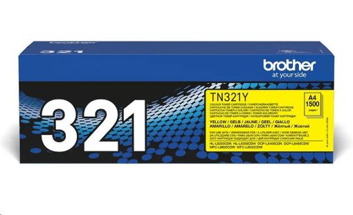 Obrázek BROTHER Toner TN-321Y Laser Supplies -1500stran - pro DCP-L8450CDW