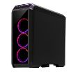 Obrázek CHIEFTEC skříň Miditower STALLION II, GP-02-OP Black, 4x RGB Rainbow Fan, 2 x USB 3.0/1x USB 2.0, side glass