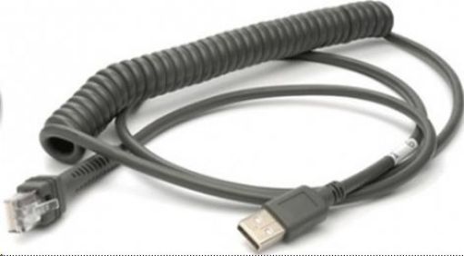 Obrázek Honeywell Kabel USB pro MK-95x0 Voyager, MK-3780 Fusion, kroucený, černý.