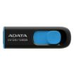 Obrázek ADATA Flash Disk 128GB UV128, USB 3.1 Dash Drive (R:90/W:40 MB/s) černá/modrá