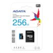 Obrázek ADATA MicroSDHC karta 256GB UHS-I Class 10, Premier + adaptér