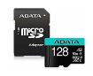 Obrázek ADATA MicroSDXC karta 128GB Premier Pro UHS-I V30S (R:100/W:80 MB/s) + SD adaptér