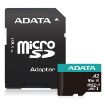 Obrázek ADATA MicroSDXC karta 64GB Premier Pro UHS-I V30S (R:100/W:80 MB/s) + SD adaptér