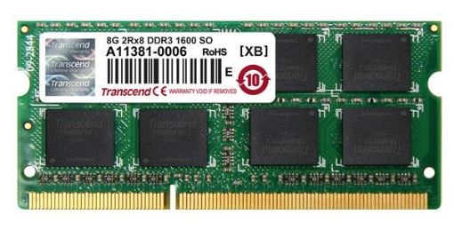 Obrázek TRANSCEND SODIMM DDR3 8GB 1600MHz 512Mx8 CL11 JetRam™ Retail