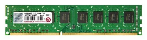 Obrázek TRANSCEND DIMM DDR3 4GB 1333MHz 256Mx8 CL9 TSRam™ Retail