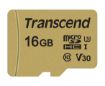 Obrázek TRANSCEND MicroSDHC karta 16GB 500S, UHS-I U3 V30 + adaptér