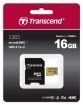 Obrázek TRANSCEND MicroSDHC karta 16GB 500S, UHS-I U3 V30 + adaptér