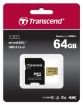 Obrázek TRANSCEND MicroSDXC karta 64GB 500S, UHS-I U3 V30 + adaptér