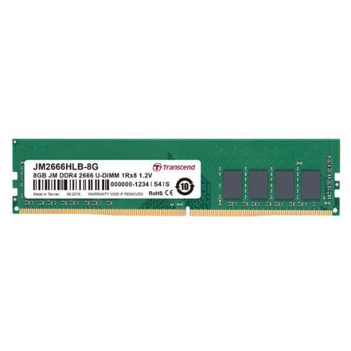 Obrázek TRANSCEND DIMM DDR4 8GB 2666MHz 1Rx8 1Gx8 CL19 1.2V