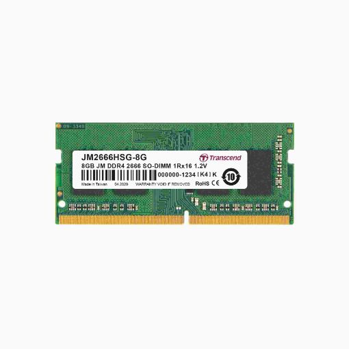 Obrázek TRANSCEND SODIMM DDR4 8GB 2666MHz 1Rx16 1Gx16 CL19 1.2V