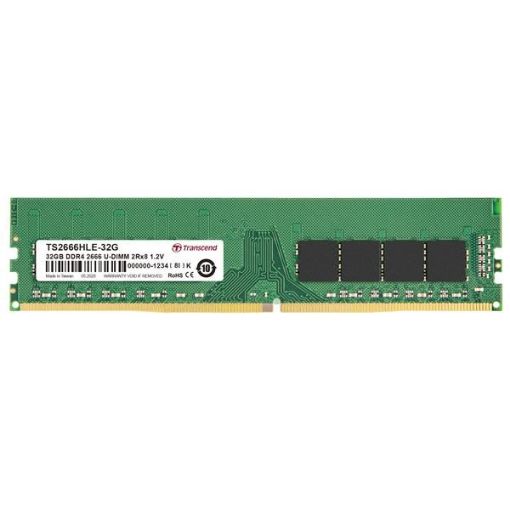 Obrázek TRANSCEND DIMM DDR4 32GB 2666MHz 2Rx8 2Gx8 CL19 1.2V