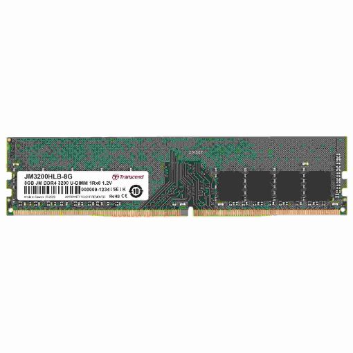 Obrázek TRANSCEND DIMM DDR4 8GB 3200Mhz 1Rx8 1Gx8 CL22 1.2V