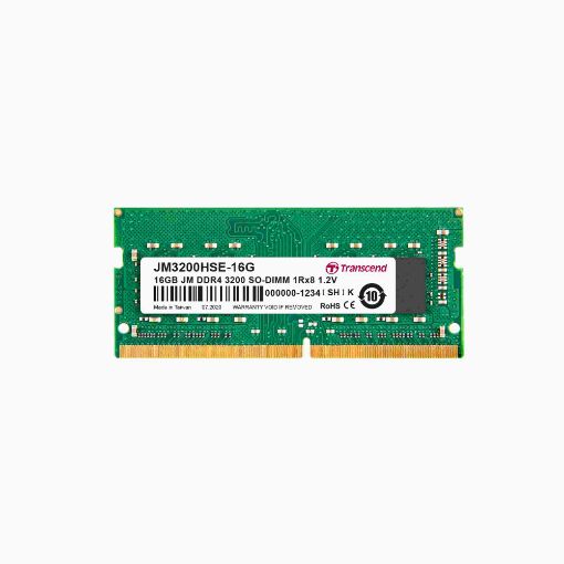 Obrázek TRANSCEND SODIMM DDR4 16GB 3200MHz 1Rx8 2Gx8 CL22 1.2V