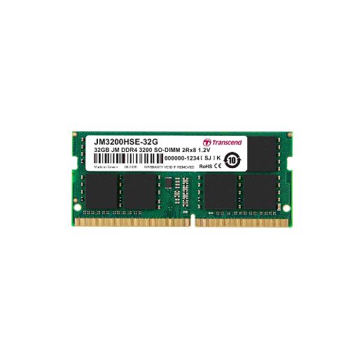 Obrázek TRANSCEND SODIMM DDR4 32GB 3200MHz 2Rx8 2Gx8 CL22 1.2V