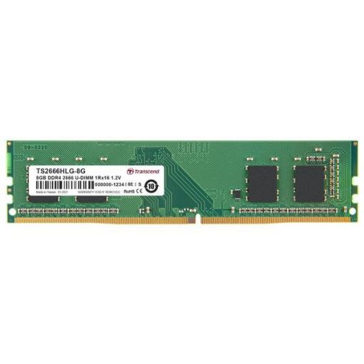 Obrázek TRANSCEND DIMM DDR4 8GB 2666MHz 1Rx16 1Gx16 CL19 1.2V