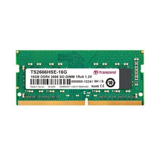 Obrázek TRANSCEND SODIMM DDR4 16GB 2666MHz 1Rx8 2Gx8 CL19 1.2V