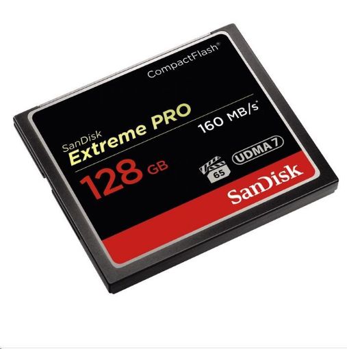 Obrázek SanDisk Compact Flash 128GB Extreme Pro (160MB/s) VPG 65, UDMA 7