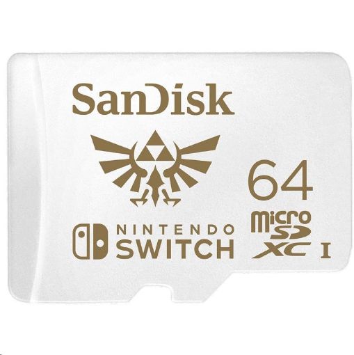 Obrázek SanDisk MicroSDXC karta 64GB for Nintendo Switch (R:100/W:90 MB/s, UHS-I, V30,U3, C10, A1) licensed Product, Super Mario