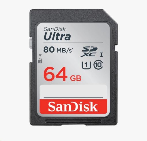 Obrázek SanDisk SDXC karta 64GB Ultra (100MB/s Class 10 UHS-I)