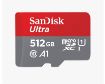 Obrázek SanDisk MicroSDXC karta 512GB Ultra (100MB/s, Class 10, Android) + adaptér