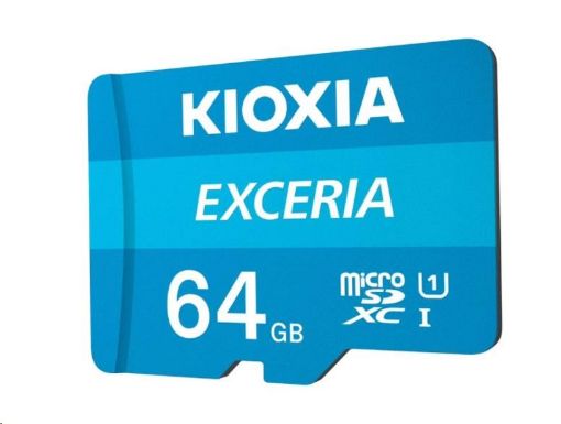 Obrázek KIOXIA Exceria microSD card 64GB M203, UHS-I U1 Class 10