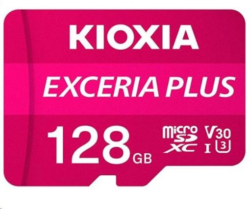 Obrázek KIOXIA Exceria Plus microSD card 128GB M303, UHS-I U3 Class 10