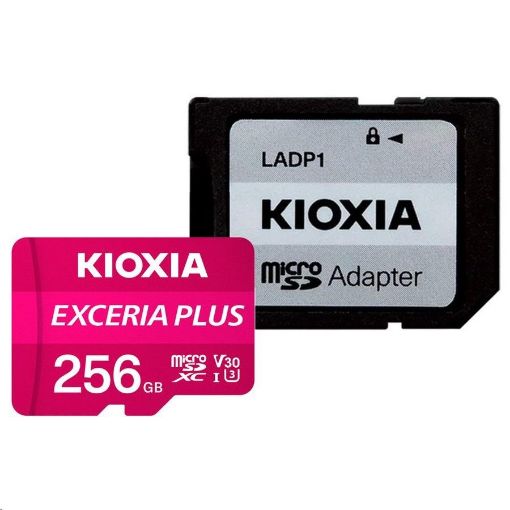 Obrázek KIOXIA Exceria Plus microSD card 256GB M303, UHS-I U3 Class 10