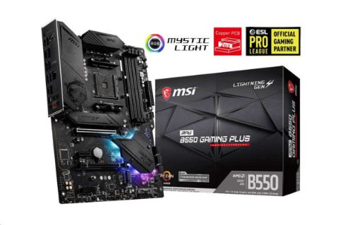 Obrázek MSI MB Sc AM4 MPG B550 GAMING PLUS, AMD B550, 4xDDR4, VGA, ATX