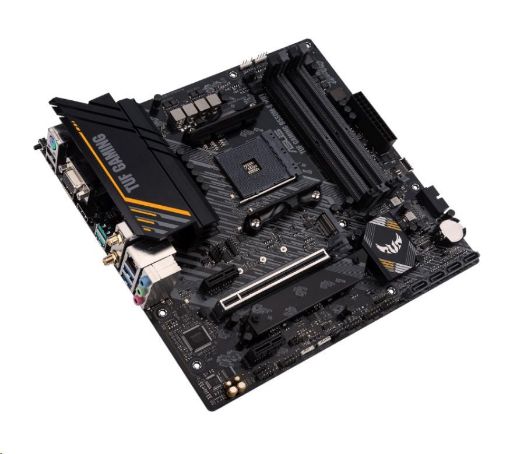 Obrázek ASUS MB Sc AM4 TUF GAMING B550M-E (WI-FI), AMD B550, 4xDDR4, 1xDP, 1xHDMI, VGA, WI-FI, mATX
