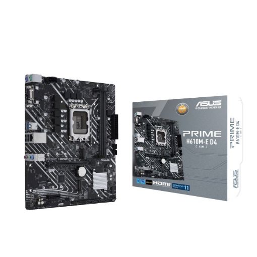 Obrázek ASUS MB Sc LGA1700 PRIME H610M-E DDR4-CSM, Intel H610, 2xDDR4, 1xDP, 1xHDMI, 1xVGA, mATX