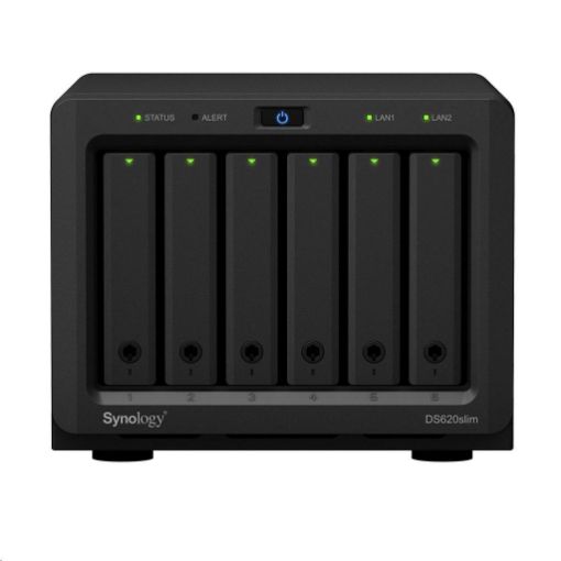 Obrázek Synology DS620slim DiskStation (2C/CeleronJ3355/2-2,5GHz/2GBRAM/6xSATA/2xUSB3.2/2xGbE)