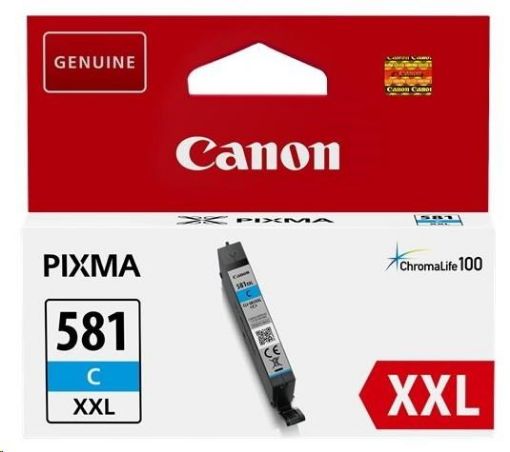 Obrázek Canon CARTRIDGE CLI-581XXL azurová pro PIXMA TS615x, TS625x, TS635x, TR7550, TS815x (820str.)