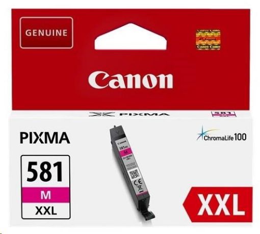 Obrázek Canon CARTRIDGE CLI-581 XXL purpurová pro PIXMA TS615x, TS625x, TS635x, TR7550, TS815x (760str.)