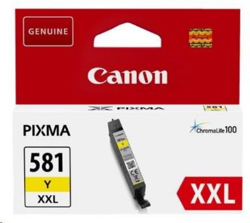 Obrázek Canon CARTRIDGE CLI-581 XXL žlutá pro PIXMA TS615x, TS625x, TS635x, TR7550, TS815x (824str.)