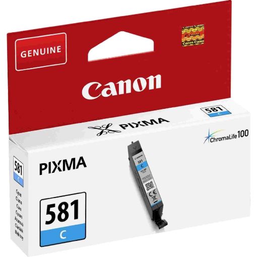 Obrázek Canon CARTRIDGE CLI-581 azurová pro PIXMA TS615x, TS625x, TS635x, TS815x,TS825x, TS835x, TS915x  (256 str.)