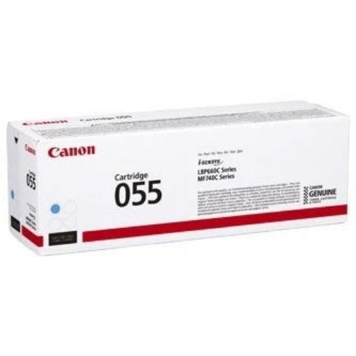 Obrázek Canon TONER CRG-055 azurový pro i-SENSYS LBP663Cdw, LBP664Cx, MF742Cdw, MF744Cdw (2 100 str.)