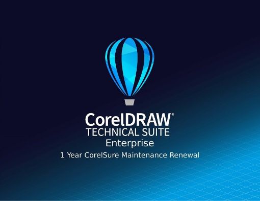 Obrázek CorelDRAW Technical Suite Enterprise CorelSure Maintenance Renewal (1 Year) 5-50, EN/DE/FR/ES/BR/IT/CZ/PL/NL