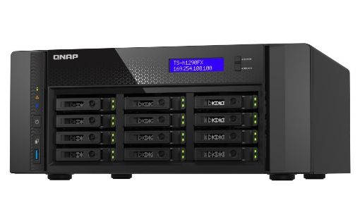 Obrázek QNAP TS-h1290FX-7302P-128G (16C/EPYC7302P/3,3GHz/128GBRAM/12xU.2/2x2,5GbE/2xSFP28/3xUSB3.2/4xPCIe)