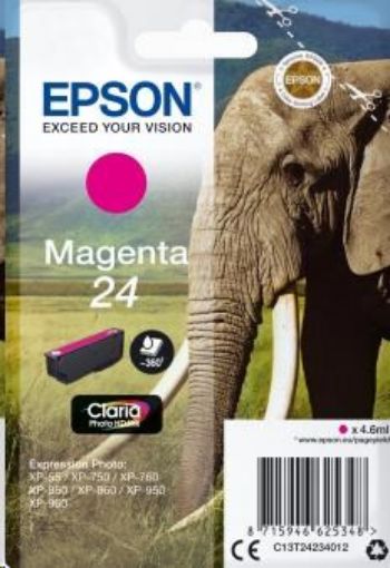 Obrázek EPSON ink bar Singlepack "Slon" Magenta 24 Claria Photo HD Ink