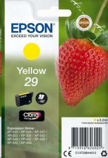 Obrázek EPSON ink bar Singlepack "Jahoda" Yellow 29 Claria Home Ink