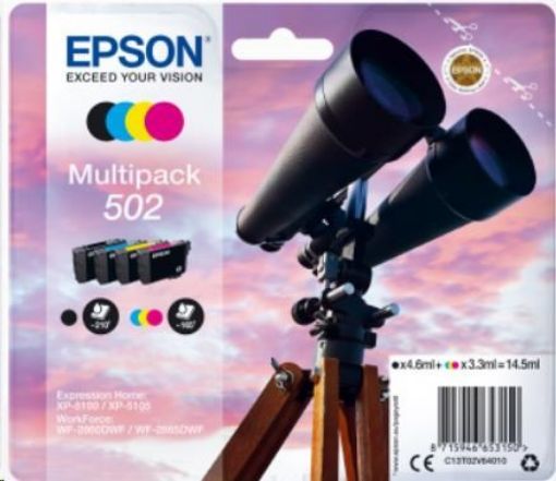 Obrázek EPSON ink Multipack "Dalekohled" 4-colours 502 Ink