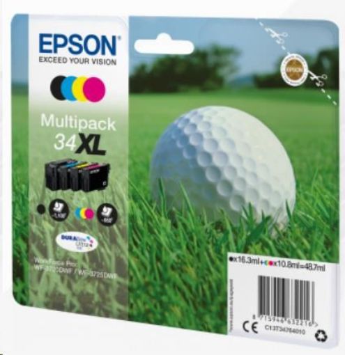 Obrázek EPSON ink Multipack 4-colours "Golf" 34XL DURABrite Ultra Ink