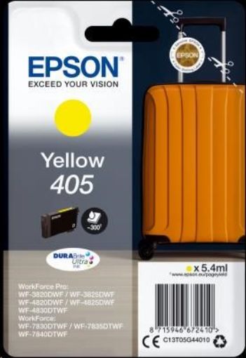 Obrázek EPSON ink Singlepack Yellow 405 Durabrite Ultra