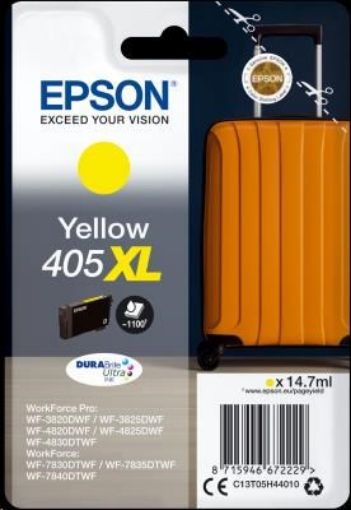 Obrázek EPSON ink Singlepack Yellow 405XL Durabrite Ultra