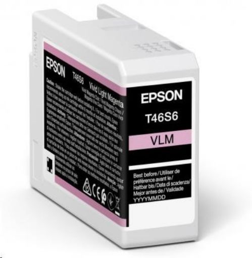 Obrázek EPSON ink Singlepack Vivid Light Magenta T46S6 UltraChrome Pro 10 ink 25ml