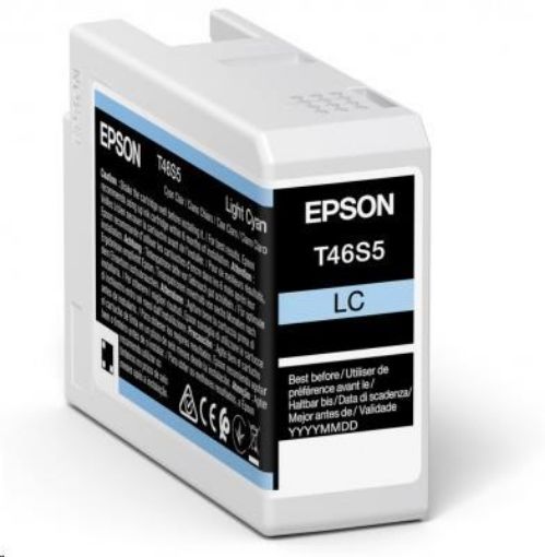 Obrázek EPSON ink Singlepack Light Cyan T46S5 UltraChrome Pro 10 ink 25ml