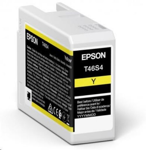 Obrázek EPSON ink Singlepack Yellow T46S4 UltraChrome Pro 10 ink 25ml