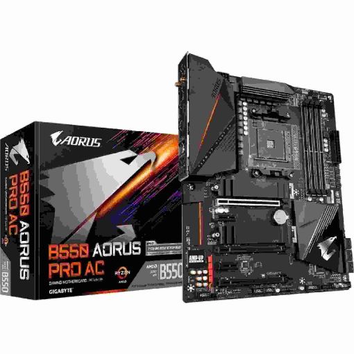 Obrázek GIGABYTE MB Sc AM4 B550 AORUS PRO AC, AMD B550, 4 x DDR4, 1xHDMI, WI-FI