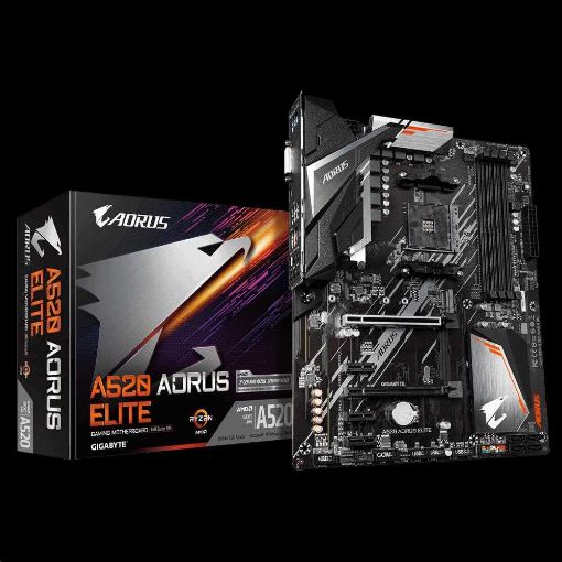 Obrázek GIGABYTE MB Sc AM4 A520 AORUS ELITE, AMD A520, 4xDDR4, HDMI, DVI