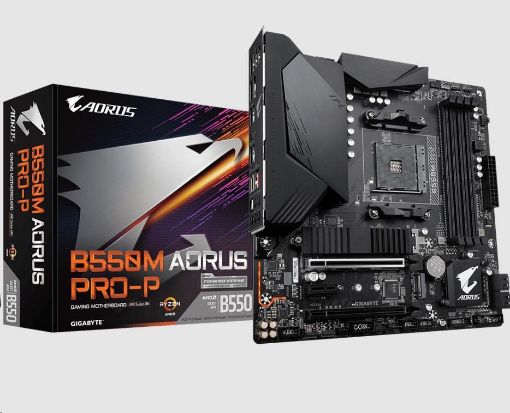 Obrázek GIGABYTE MB Sc AM4 B550M AORUS PRO-P, AMD B550, 4xDDR4, 1xDP, 1xHDMI, mATX